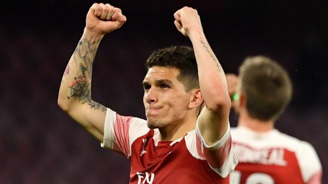 Gelandang tengah Arsenal, Lucas Torreira. [Andreas SOLARO / AFP]