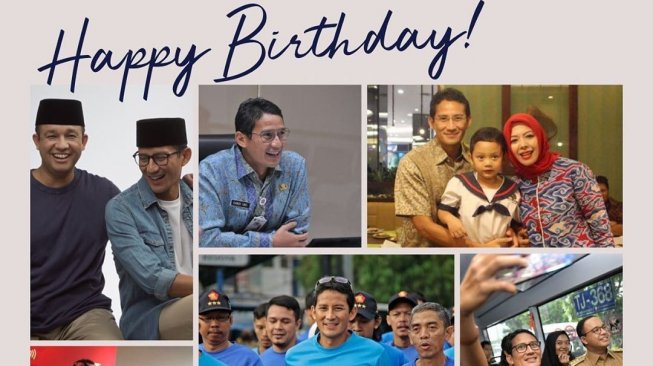 Unggah Foto Saat Bersama, Anies Ucapkan Selamat Ulang Tahun Kepada Sandiaga