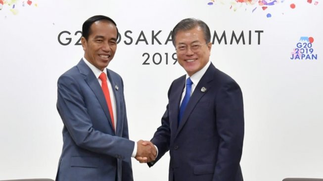 Presiden Korea Selatan Ucapkan Selamat ke Jokowi