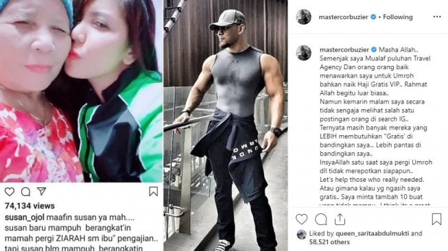 Deddy Corbuzier tolak tawaran Umrah gratis dari agen perjalanan. [instagram/mastercorbuzier]