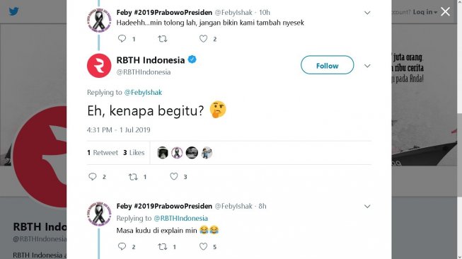 Cuitan RBTH Indonesia - (Twitter/@RBTHIndonesia)