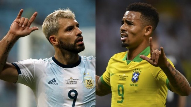 Jebol Gawang Argentina, Selebrasi Gabriel Jesus Ejek Sergio Aguero?