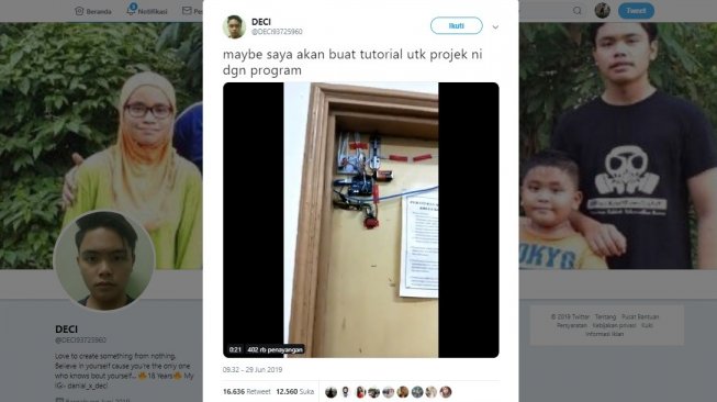 Keren Abis! Mahasiswa Ini Bikin Sistem Kunci Canggih Sendiri