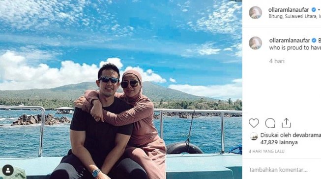 Momen liburan Olla Ramlan. (Instagram/@ollaramlanaufar)
