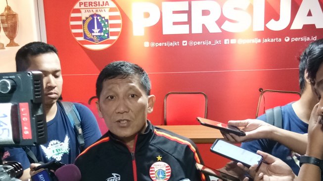 CEO Persija Ferry Paulus saat memberikan keterangan terkait venue pertandingan kontra Persib Bandung pada 10 Juli 2019. (Suara.com/ Adie Prasetyo)