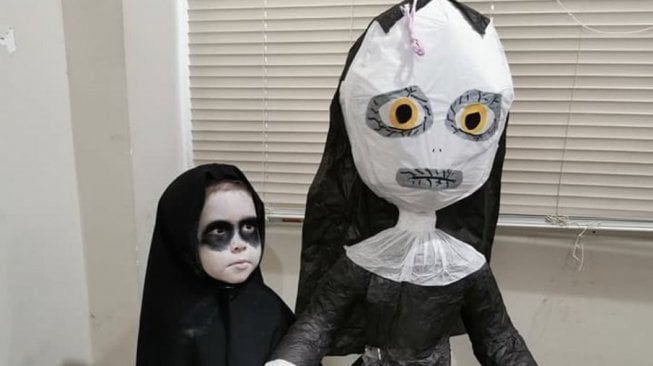 Gemas, Bocah Umur 3 Tahun Bikin Pesta Ultah Bertema The Nun