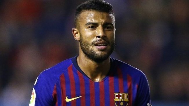 Gelandang Barcelona Rafinha Alcantara. BENJAMIN CREMEL / AFP