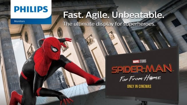 Philips Monitors Gandeng Spider-Man : Far From Home