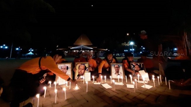 Disebut Pejuang Kemanusiaan, Relawan Bencana Nyalakan Lilin untuk Sutopo