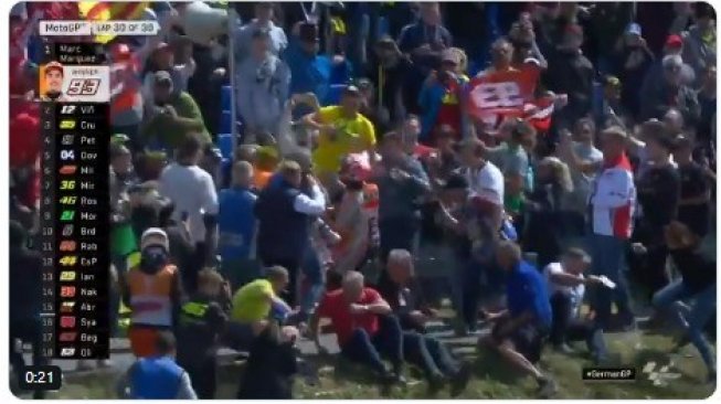 Marquez semprot fans Rossi. (Twitter/@MotoGP)