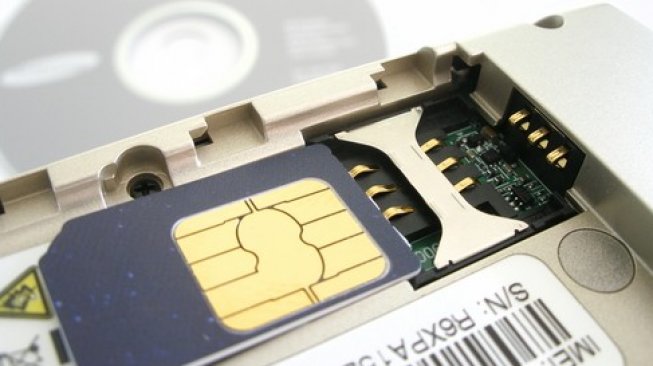 Ilustrasi kartu SIM dan nomor IMEI di bagian dalam ponsel. [Shutterstock]