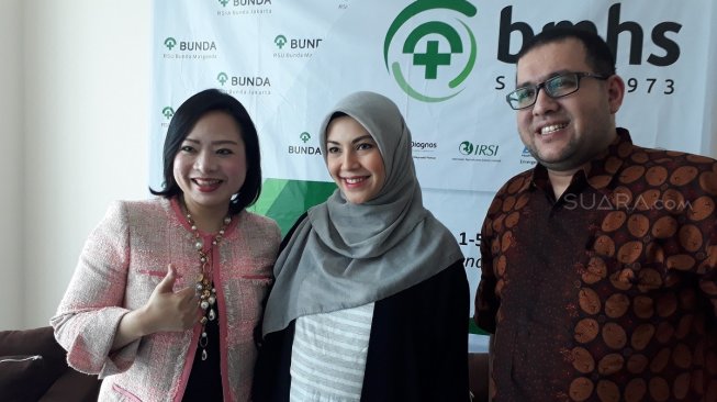 Ratna Galih di Rumah Sakit Ibu dan Anak Bunda Menteng, kawasan Menteng, Jakarta Pusat, Senin (8/7/2019). [Ismail/Suara.com]