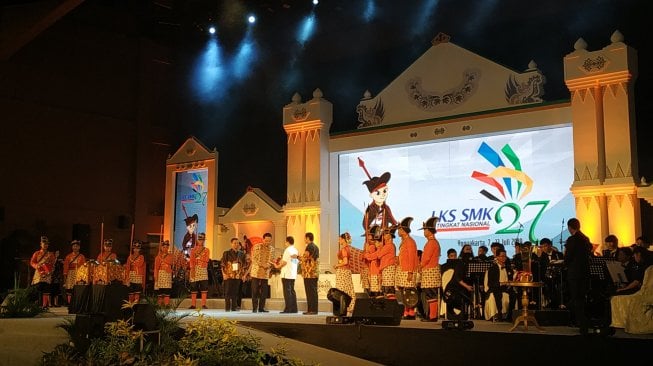 Acara pembukan LKS SMK 2019. (Suara.com/Yasinta Rahmawati)