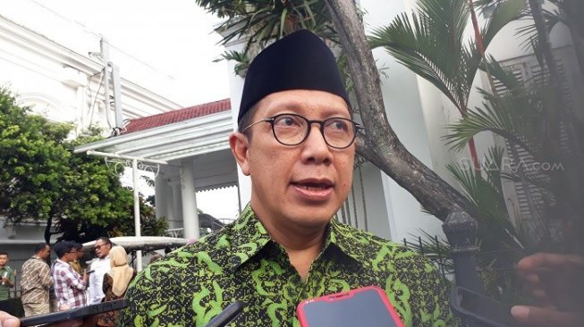 Menteri Agama Lukman Hakim Saifuddin di Istana Bogor. (Suara.com/Ummi H.S).