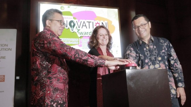 Glenn Pardede dalam acara bertajuk 'Food & Nutrition and its Contribution to increase society welfare and health' di Balai Sidang UI. (Suara.com/Risna Halidi)