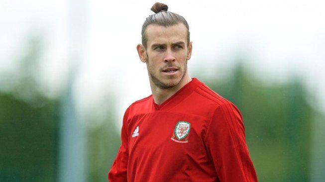 Penyerang Real Madrid, Gareth Bale saat berlatih untuk Timnas Wales. (Instagram/@garethbale11)