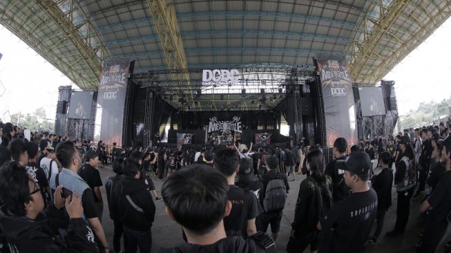 Ajang Wacken Metal Battle Indonesia 2019 di Bandung, 22 Juni lalu. [djarumcoklatdotcom (DCDC)]