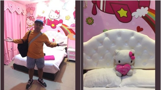 Kocak, Kena Prank Istri, Pria Ini Terpaksa Tidur di Hotel Hello Kitty