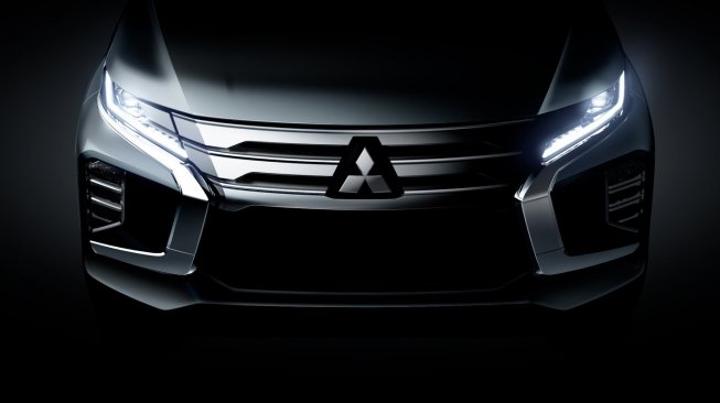 Bagian depan Mitsubishi Pajero Sport terbaru yang akan meluncur pada 25 Juli mendatang. [Mitsubishi Motors/Facebook]