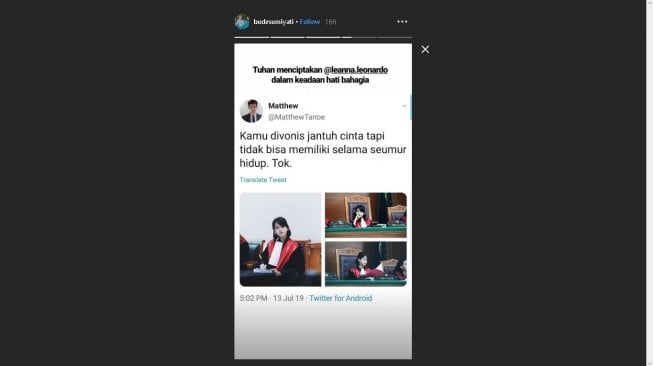 Unggahan Bude Sumiyati - (Instagram/@budesumiyati)