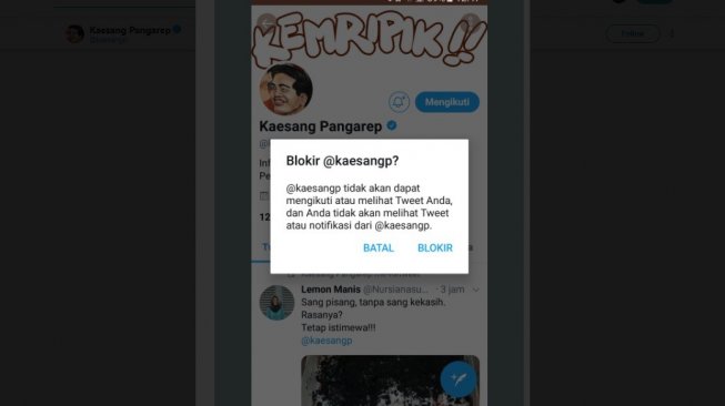 Cuitan warganet yang umbar kata-kata pedas ke Kaesang. [Twitter]