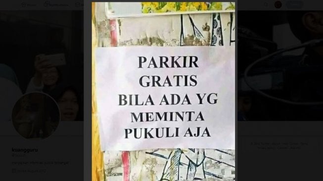 Beredar Foto Parkir Gratis, Begini Komentar Kocak Warganet