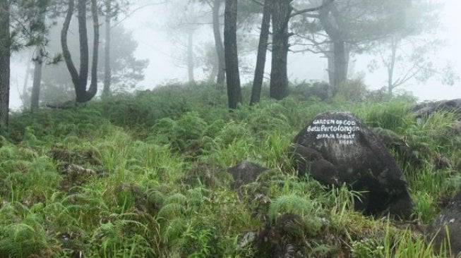 Batu Pertolongan di Pusuk buhit. (Suara.com/Silfa Humairah)