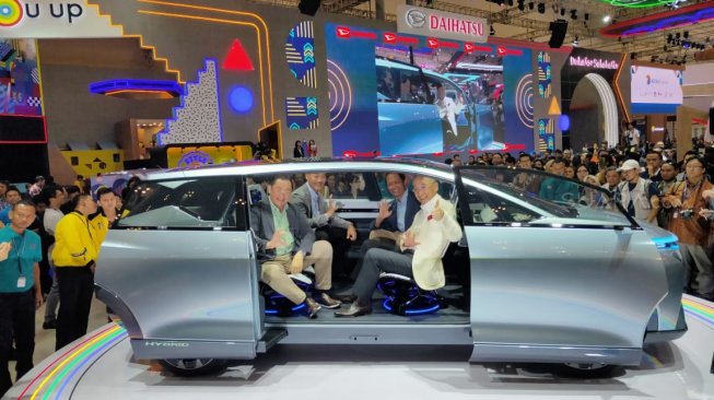 Hy-Fun, sebuah tunggangan konsep dari Daihatsu di pentas GIIAS 2019 [Suara.com/Tivan Rahmat].