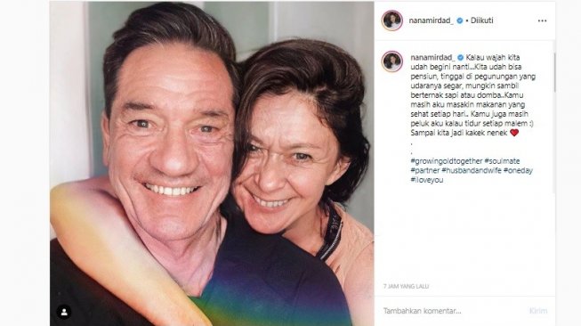 Nana Mirdad dan Andrew White (Instagram/Nana Mirdad)