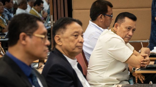 Suasana tes uji kompetensi Seleksi Calon Pimpinan KPK di Pusdiklat Kementerian Sekretaris Negara, Cilandak, Jakarta, Kamis (18/7). [ANTARA FOTO/Aprillio Akbar]