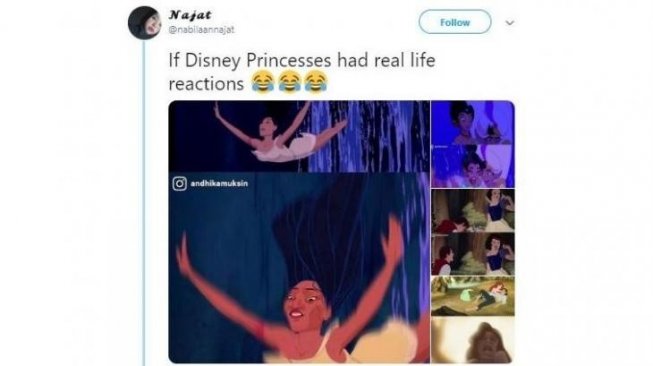 Lucu Banget, Ini 4 Parodi Putri Disney di Kehidupan Nyata