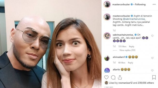 Deddy Corbuzier diberi tahu soal poligami, Shabrina Chairunnisa angkat bicara. [instagram/mastercorbuzier]