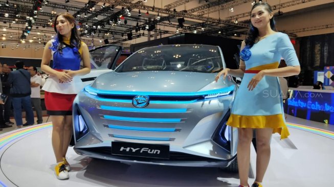 Tampilan Hy-Fun merefleksikan berbagai desain tunggangan priduksi massal Daihatsu [Suara.com/Tivan Rahmat].