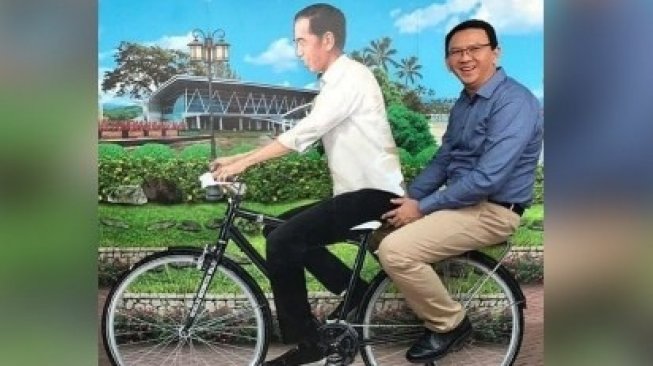 Jokowi dan Ahok. (@jokowi_btp_lovers/instagram)