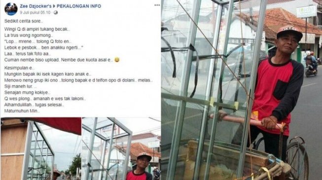 Tukang Becak Ini Minta Fotonya Diviralkan