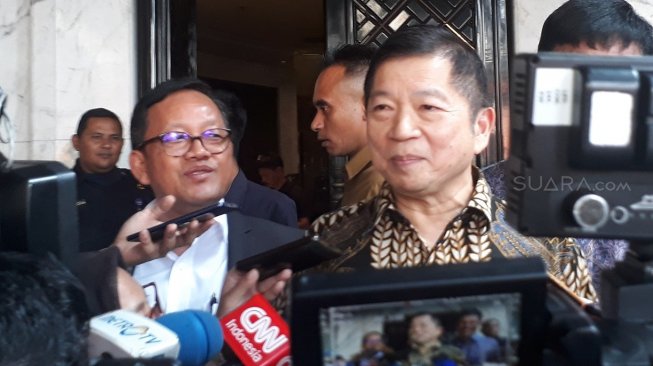 Plt Ketum PPP Bahas Posisi Pimpinan MPR dengan Surya Paloh di DPP Nasdem