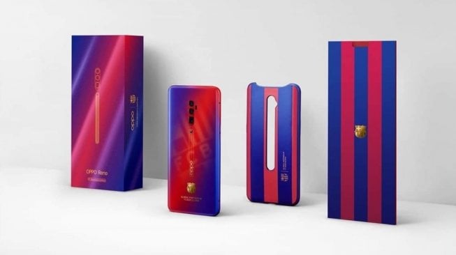 Oppo Reno FC Barcelona [Facebook Oppo Indonesia].