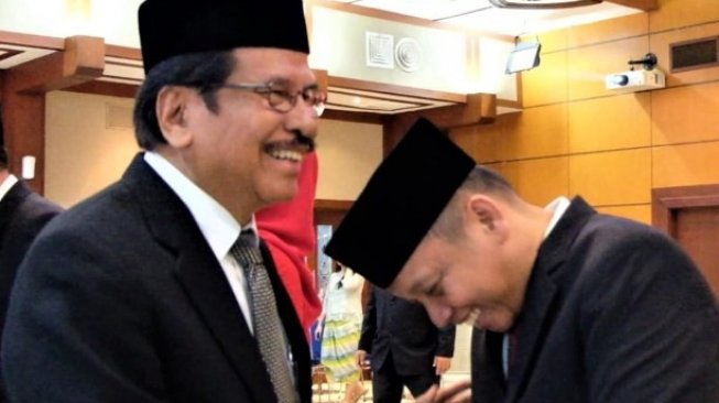 Menteri ATR/Kepala BPN, Sofyan A. Djalil melantik Pejabat Pimpinan Tinggi Madya Kementerian ATR/BPN, di aula Prona lantai VII, Gedung Kementerian ATR/BPN, Jakarta, (23/7/2019). (Dok : Kementerian ATR/BPN)