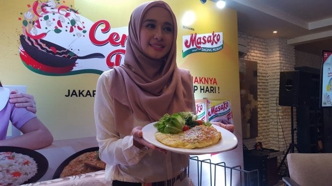 Laudya Chintya Bella lakukan pola makan sehat. (Suara.com/Vessy Frizona)