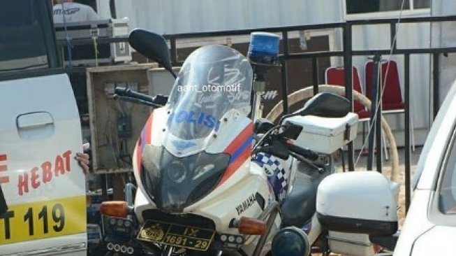 Dimodifikasi, Motor Polisi di Semarang Ini Sukses Bikin Warganet Terkecoh