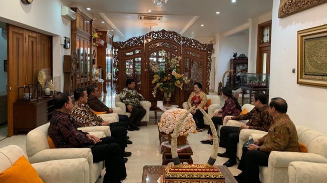 Prabowo subianto dan Megawati bertemu. (dok)