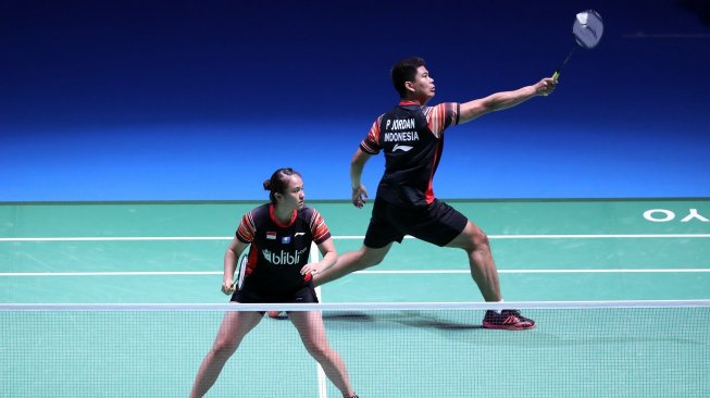 Pasangan ganda campuran Indonesia, Praveen Jordan/Melati Daeva Oktavianti. [Humas PBSI]