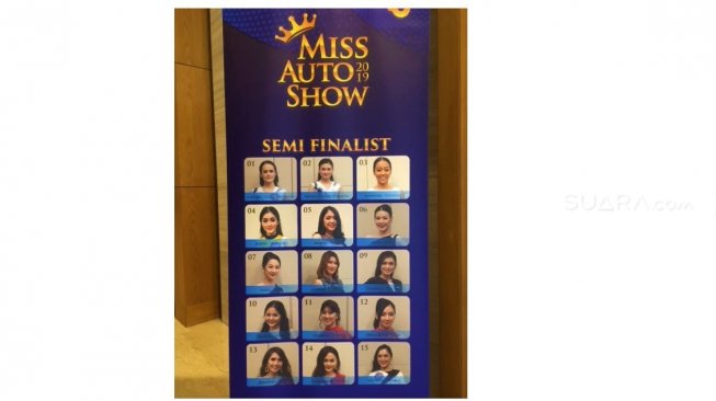 Para semifinalis Miss Auto Show 2019 dalam GIIAS 2019 [Suara.com/ukirsari].