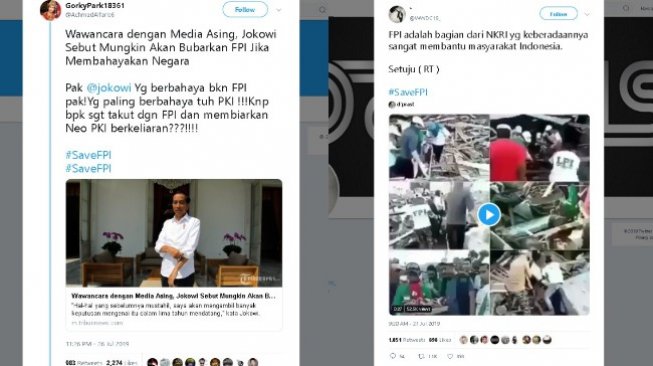 Ramai tagar #SaveFPI - (Twitter/@AchmadAlfaris6/@WWDC19_)