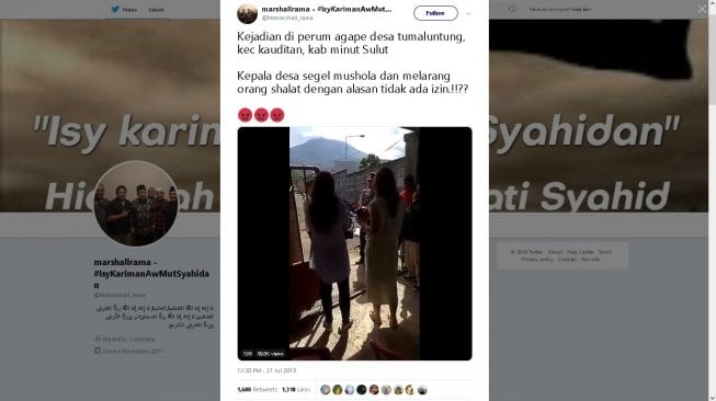 Kepala desa di Minahasa Utara cekcok dengan warga - (Twitter/@Mrmarshall_rama)