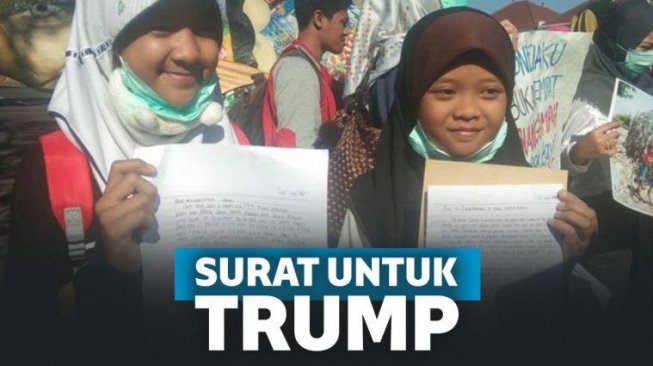 Tanggapi Masalah Sampah Impor, 2 Anak Jawa Kirim Surat untuk Donald Trump
