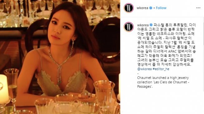 Song Hye Kyo Tampil Bak Putri Dongeng di Monako. (Instagram/@wkorea)