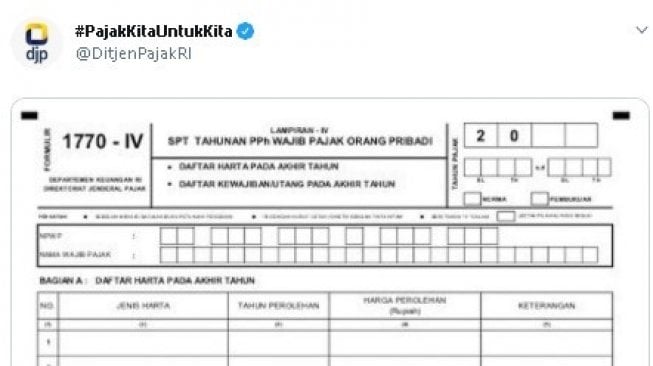 Hina Orang Miskin, Selebtweet #tas20juta Langsung Disentil Ditjen Pajak