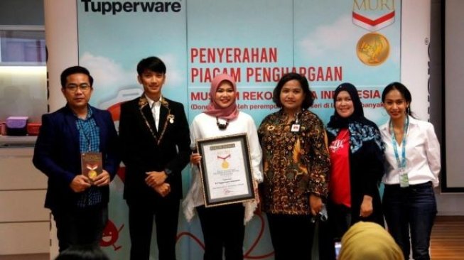 Tupperware Indonesia Raih Rekor MURI Donor Darah Terbanyak di HUT Ke-28