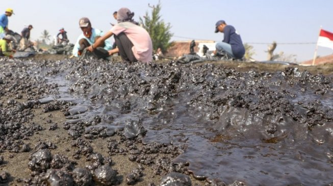 Minyak Tumpah di Laut Karawang, SKK Migas Pasang Static Oil Boom